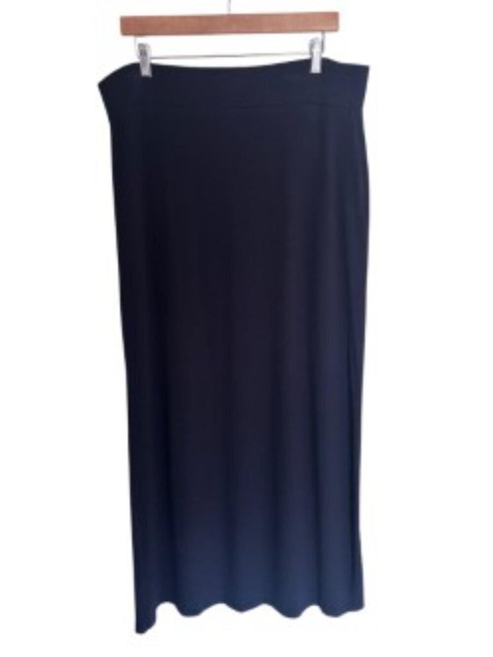 Ann Taylor Navy Knit Maxi Skirt Large